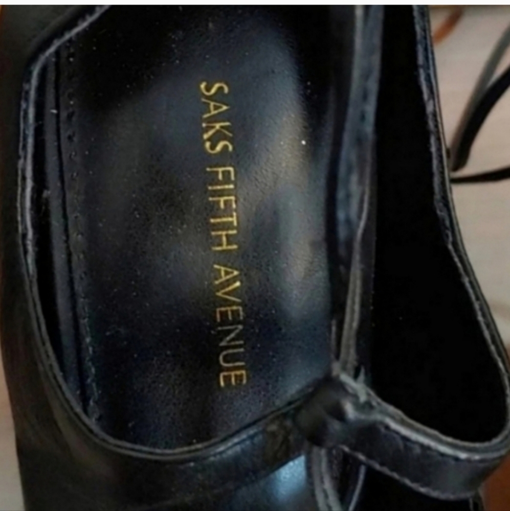 SAKS FIFTH AVENUE Cassidy Black High Heels Size 9 - Picture 5 of 9